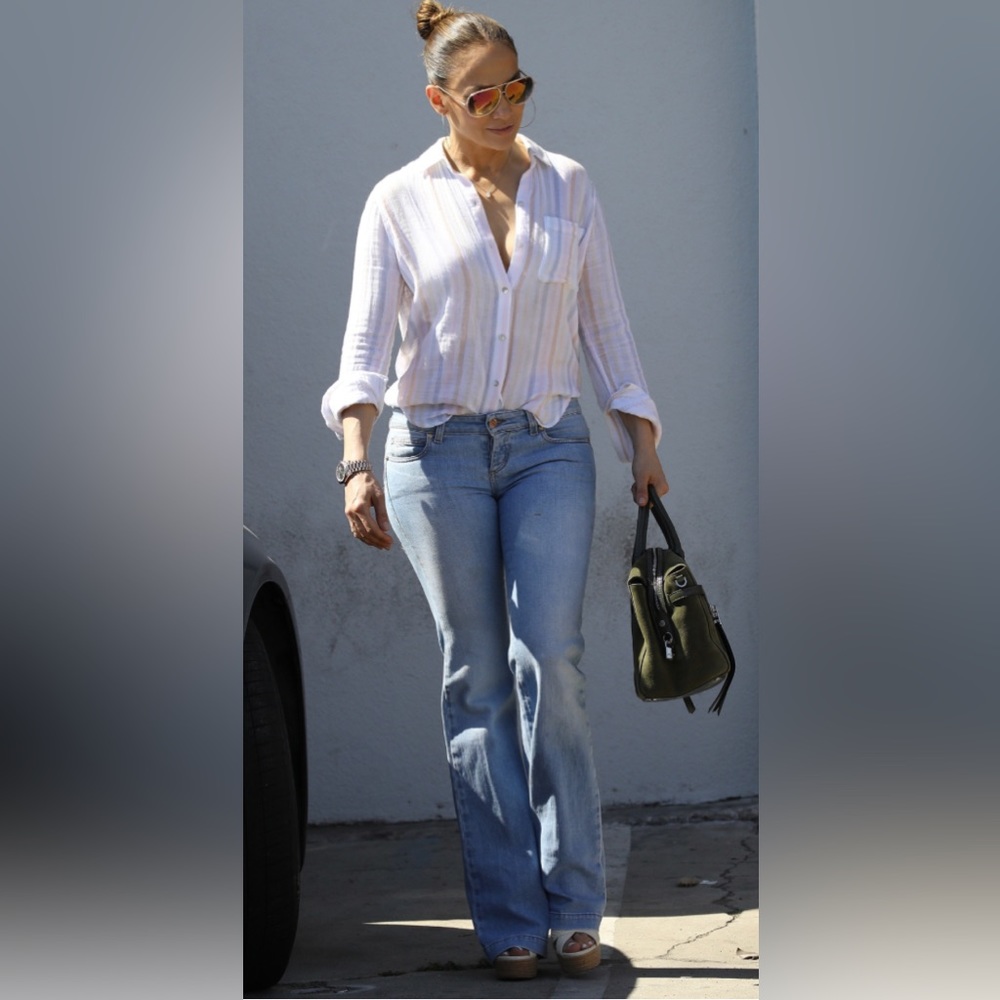 Rails Ellis Aurora Stripe Button Up, Size Small - image 4